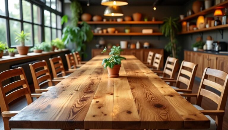 découvrez notre sélection de meubles en bois massif, offrant chaleur et authenticité à votre intérieur pour une ambiance conviviale et naturelle.