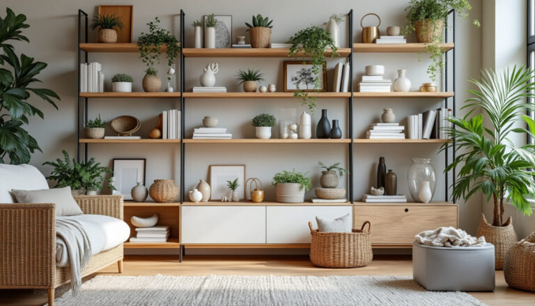 découvrez comment les rangements déco allient esthétique et fonctionnalité, tout en évitant de surcharger votre espace visuel pour un intérieur harmonieux.